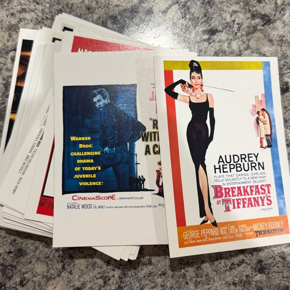 MOMA Museum of Modern Art NYC 50 Movie Posters Postcards Classic Film Hollywood